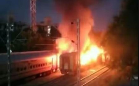 तमिलनाडु के मदुरै रेलवे स्टेशन के पास सोमवार को एक ट्रेन के कोच में आग लग गई। इस हादसे में 10 यात्रियों की मौत हो गई और 20 घायल
