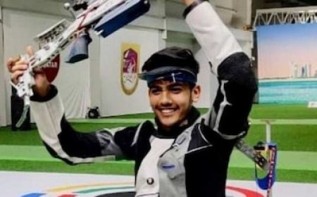 मध्य प्रदेश के ऐश्वर्य ने चीन को पछाड़ा, साथियों के साथ भारत के लिए हासिल किया गोल्ड