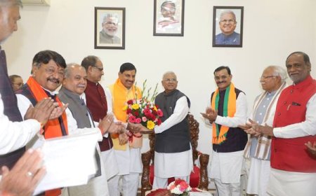 राज्यपाल श्री मंगुभाई पटेल ने श्री मोहन यादव को मुख्यमंत्री नियुक्त किया