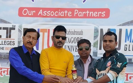 मशरूम वर्ल्ड मास्टर्स एवं सीनियर्स कप क्रिकेट प्रतियोगिता* *भोपाल पुलिस ने भोपाल मास्टर्स को 4 विकेट से हराया*