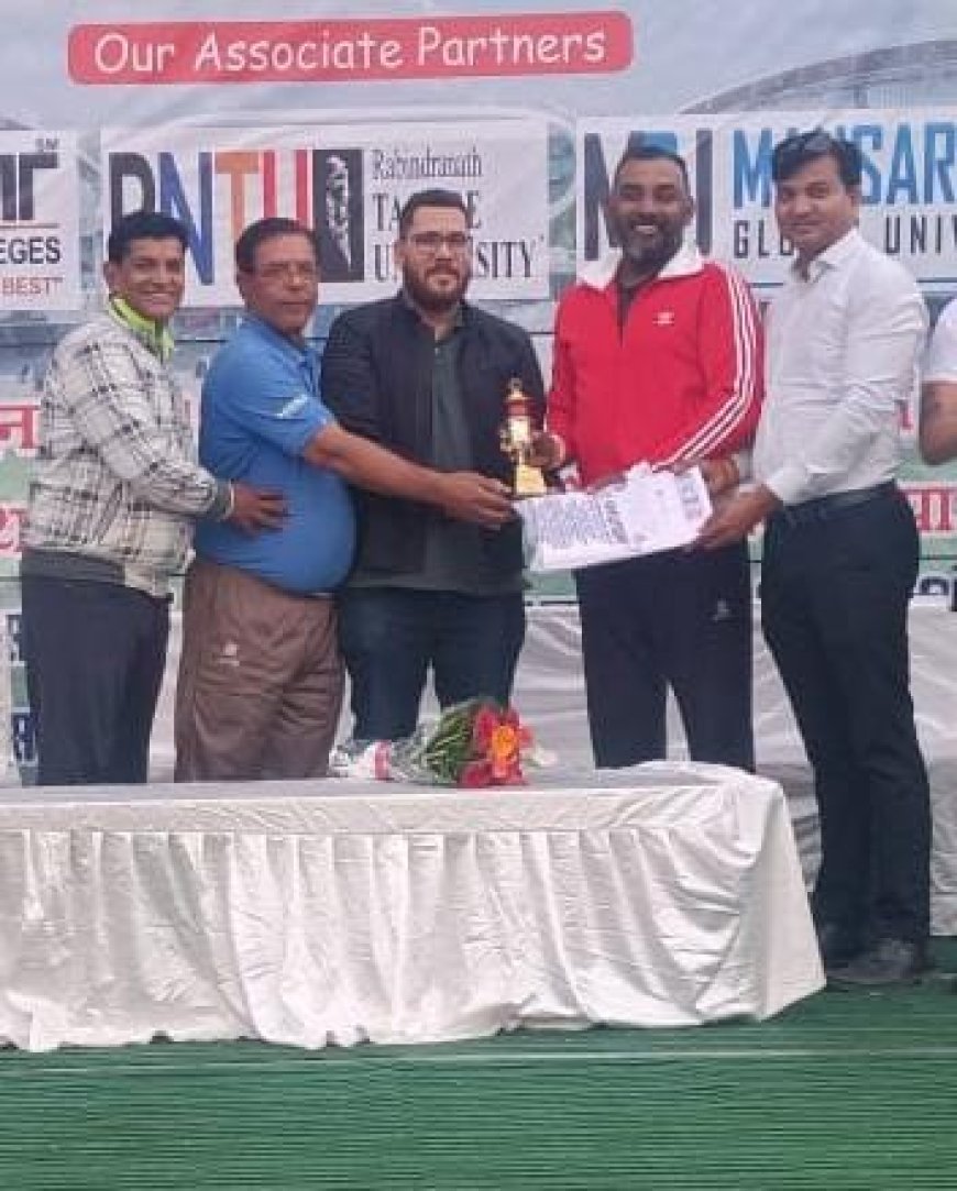 मशरूम वर्ल्ड मास्टर्स एवं सीनियर्स कप  क्रिकेट प्रतियोगिता* *जे पी यादव के शानदार  शतक की बदौलत आईपीसीए ने हमीदिया स्पोर्ट्स को 56 रन से हराया*