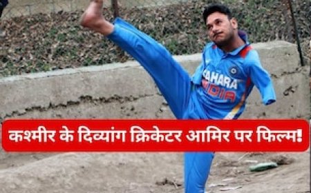 एक भी हाथ नहीं, कंधे के सहारे खेला क्रिकेट.. कश्मीर के दिव्यांग क्रिकेटर 'आमिर' पर बनेगी फिल्म!