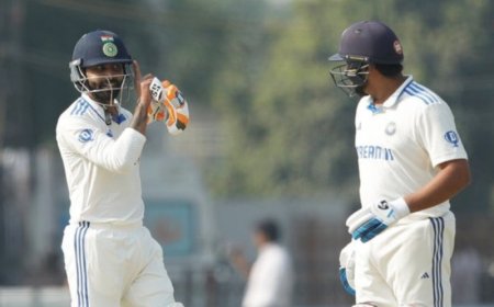 रोहित और जडेजा के शतक ने टीम इंडिया को संकट से उबारा, गिल रहे फ्लॉप