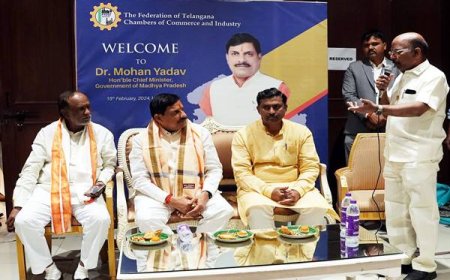 मुख्यमंत्री डॉ. यादव से फेडरेशन ऑफ तेलंगाना चेम्बर्स ऑफ कामर्स एण्ड इंडस्ट्रीज के प्रतिनिधिमंडल ने भेंट की