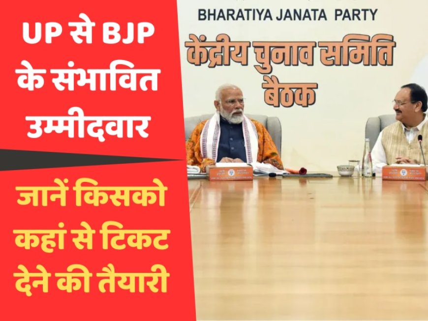 UP में इतनी सीटों पर बीजेपी के संभावित उम्मीदवारों के नाम आए सामने, जानें सहयोगी दलों के लिए कितनी छोड़ी