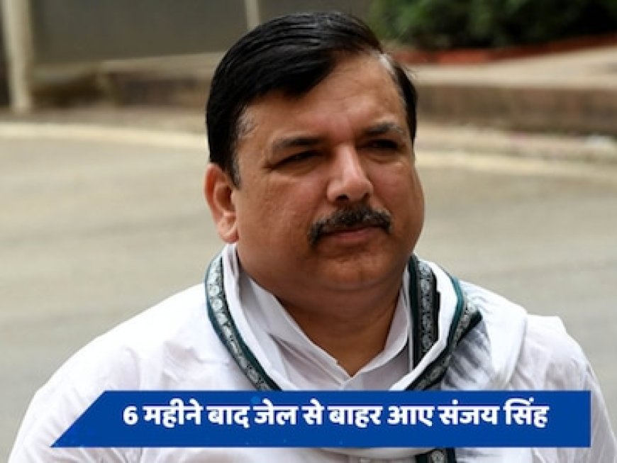 6 महीने बाद जेल से बाहर निकले आप सांसद संजय सिंह, जानें क्या बोले