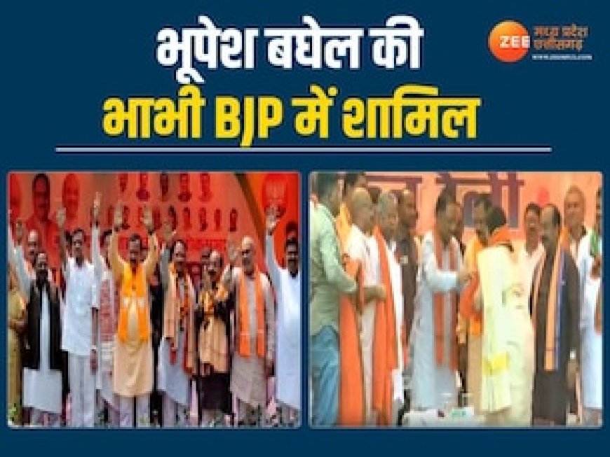 पूर्व CM भूपेश बघेल की भाभी का कांग्रेस से मोहभंग, BJP में हुईं शामिल