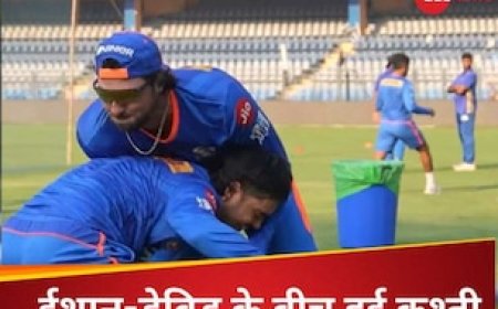 मुंबई के दो प्लेयर्स के बीच मैदान में उठा-पटक, ईशान किशन विदेशी प्लेयर से भिड़े, वीडियो वायरल