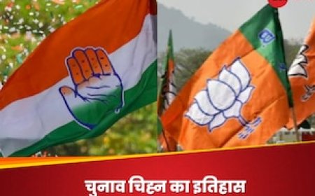 चुनाव चिह्नों की कहानी... कैसे मिला कांग्रेस को 'हाथ' और बीजेपी को 'कमल