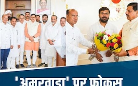 MP विधानसभा उपचुनाव: इधर कांग्रेस ने बनाए पर्यवेक्षक, उधर CM मोहन से मिले कमलेश शाह