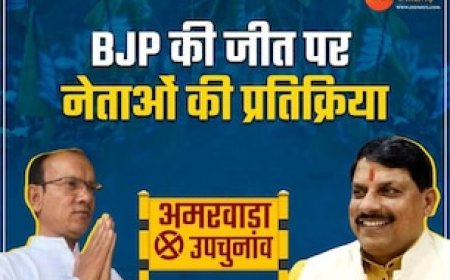 अमरवाड़ा उपचुनाव में भाजपा की जीत, CM मोहन समेत BJP नेताओं ने दी ये प्रतिक्रिया