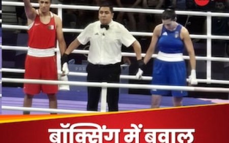 Olympics 2024: ओलंपिक में खूनी हो गया मैच, रोने लगी मुक्केबाज, 46 सेकेंड में मुकाबला हुआ बंद