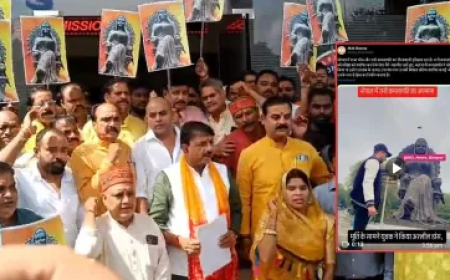 भोपाल में रानी कमलापति की प्रतिमा के सामने शख्स ने अश्लील गाने पर किया डांस, सांसद ने की NSA लगाने की मांग