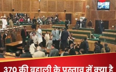 विधानसभा में हंगामे के बीच पास हुआ धारा 370 की बहाली का प्रस्ताव, केंद्र के सामने रखी ये मांगें