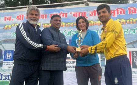 स्व. श्री कैलाश सारंग स्मृति आठवीं मास्टर्स कप क्रिकेट प्रतियोगिता : इंटरक्लब ग्रुप मे अक्षत रघुवंशी के दोहरे प्रदर्शन से फेथ क्रिकेट क्लब ने मयंक चतुर्वेदी क्रिकेट अकादमी को 71 रन से हरा किया फ़ाइनल मे प्रवेश*                                                                                                                                                          *कॉर्पोरेट वर्ग मे हमीदिया स्पोर्ट्स ने जनचर्चा को हरा किया फ़ाइनल मे प्रवेश*