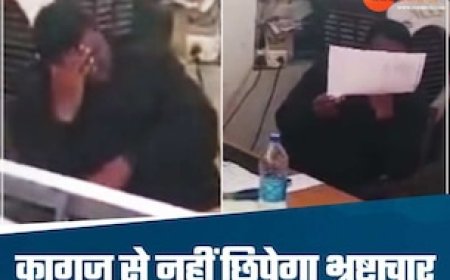 25 हजार के लिए इतना गिरे तहसीलदार, पकड़े गए तो कागज से छिपाते रहे मुंह