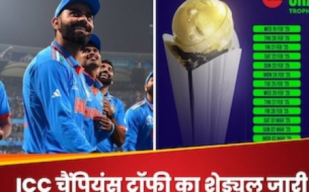 चैंपियंस ट्रॉफी का शेड्यूल जारी, IND-PAK के बीच दुबई में होगा 'महासंग्राम', नोट कर लें तारीख