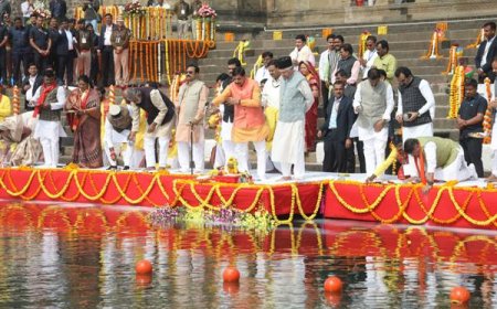 माँ नर्मदा के आशीर्वाद से निरंतर प्रगति के पथ पर अग्रसर है मध्यप्रदेश : मुख्यमंत्री डॉ. यादव