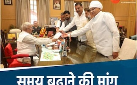 उमंग सिंघार के साथ राज्यपाल से मिले कांग्रेस के विधायक, कहा-9 दिन बहुत कम होते हैं