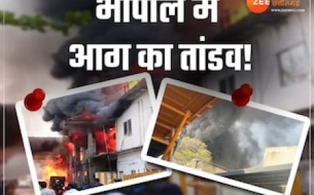 भोपाल के गोविंदपुरा में केमिकल फैक्ट्री में लगी भीषण आग, दूर-दूर तक उठी लपटें, फायर ब्रिगेड बुझाने में जुटीं