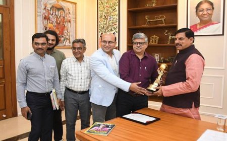 मुख्यमंत्री डॉ. यादव को प्रदान किया गया बेस्ट स्टेट फॉर प्रमोशन ऑफ स्पोर्ट्स अवार्ड