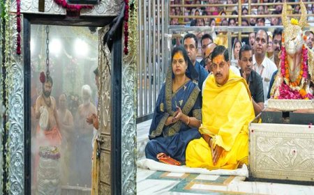 मुख्यमंत्री डॉ. यादव श्रावण के पवित्र माह में सपत्नीक भगवान श्रीमहाकाल की भस्मारती में हुए शामिल