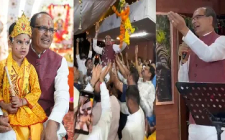 श्री कृष्ण भक्ति में सराबोर हुए केंद्रीय मंत्री शिवराज सिंह चौहान, जन्माष्टमी पर गाए भजन और फोड़ी दही हांडी-VIDEO