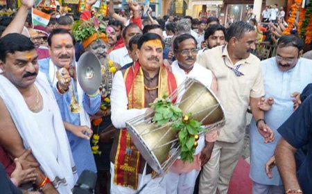 मुख्यमंत्री डॉ. यादव ने सभामंडपम् में भगवान श्री चंद्रमोलेश्वर का किया पूजन-अर्चन