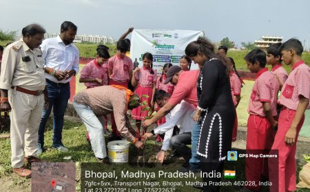 स्वच्छता ही सेवा है 2025 के अंतर्गत BPS स्कूल के द्वारा वृक्षारोपण एवं श्रमदान कार्यक्रम का आयोजन