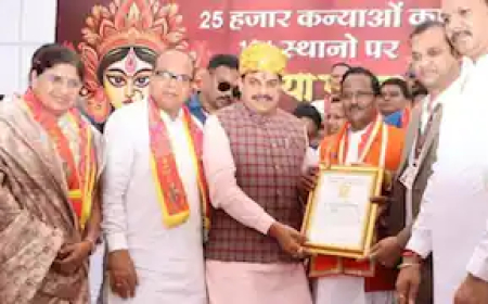 एमपी में रचा गया इतिहास, 25,000 कन्याओं के पूजन ने बनाया वर्ल्ड रिकॉर्ड, CM मोहन यादव ने दी बधाई