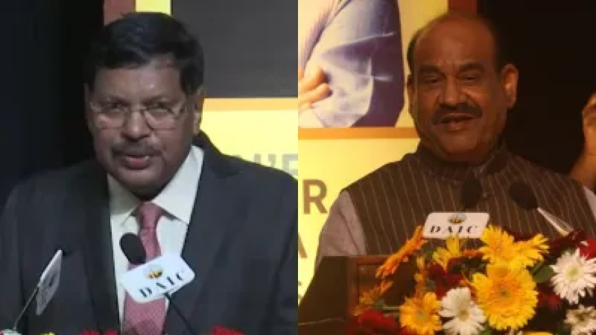 एक मंच पर नजर आए CJI गवई और ओम बिरला, मानवीय गरिमा और त्वरित न्याय पर कही अहम बात