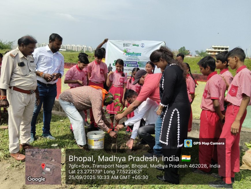 स्वच्छता ही सेवा है 2025 के अंतर्गत BPS स्कूल के द्वारा वृक्षारोपण एवं श्रमदान कार्यक्रम का आयोजन