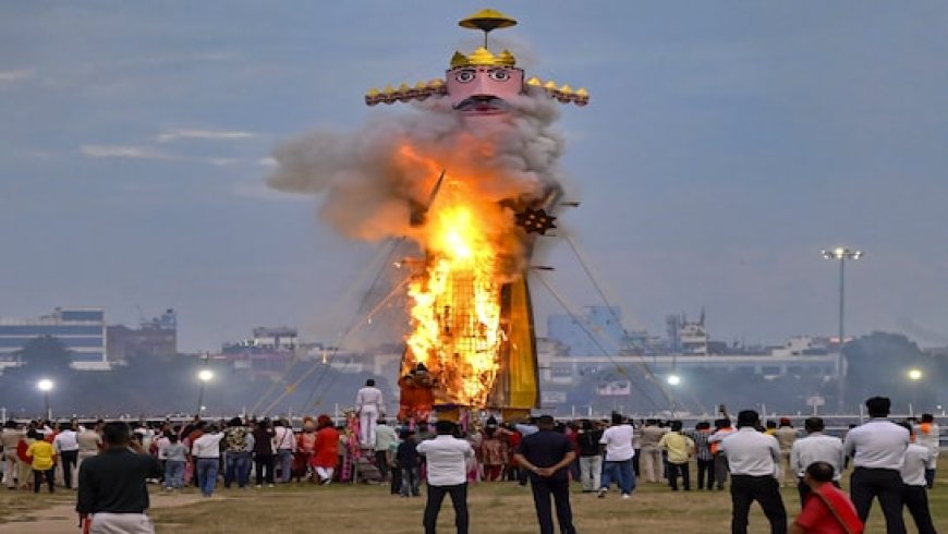 भोपाल में दशहरे की धूम; विजयादशमी पर यहां होगा MP का सबसे बड़ा रावण दहन
