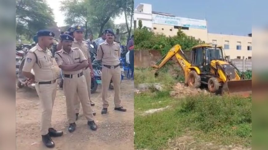 सरकारी जमीन पर बन रहा था 'नवी मदरसा'! प्रशासन ने हटाया अवैध कब्जा, तनाव के बीच की कार्रवाई