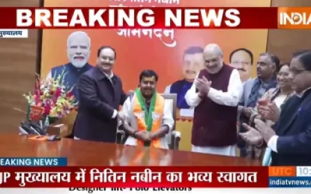 नितिन नबीन ने संभाला भाजपा के राष्ट्रीय कार्यकारी अध्यक्ष का पद, अमित शाह समेत अन्य नेताओं ने किया स्वागत