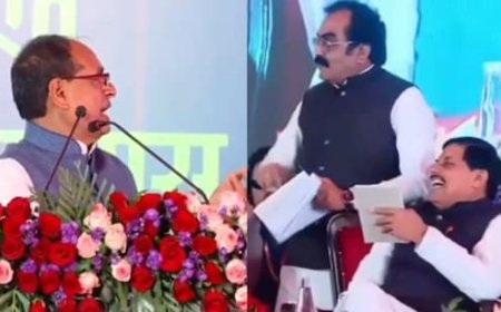 गडकरी-मोहन की मौजूदगी में शिवराज ने मंत्री को टोका- डिस्टर्ब मत करो, सड़कों के गड्ढे पर भी ली चुटकी