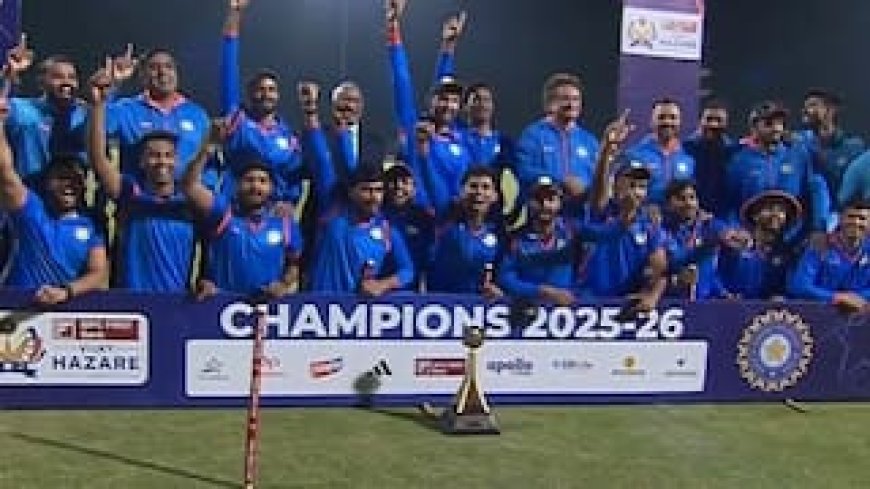 विजय हजारे ट्रॉफी जीतने वाली टीम को मिली बंपर प्राइज मनी, BCCI ने उपविजेता पर भी की धनवर्षा