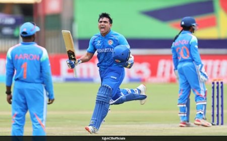 अफगानिस्तान ने रचा इतिहास, भारत के खिलाफ अंडर-19 वर्ल्ड कप में ऐसा करने वाली पहली टीम