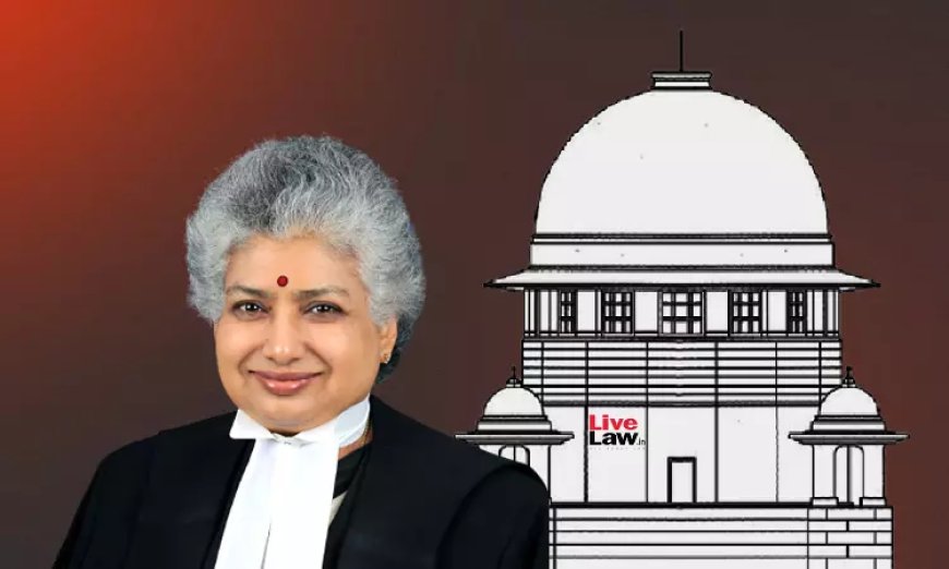 बच्चों द्वारा नशे में ड्राइविंग से होने वाले हादसों के लिए माता-पिता ज़िम्मेदार': जस्टिस बीवी नागरत्ना