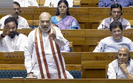 लोकसभा में अमित शाह विपक्ष पर जमकर बरसे, विरोध करने पर बोले- "सुनो, अब सुनना पड़ेगा"