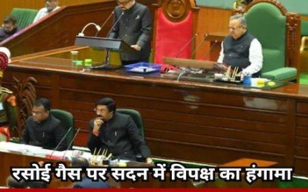 रसोई गैस को लेकर विधानसभा में विपक्ष का हंगामा, सभापति ने 30 कांग्रेसी सदस्यों को निलंबित किया, फिर वापस लिया