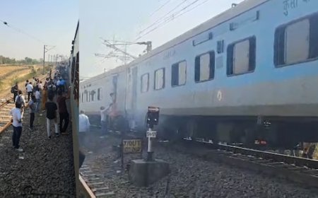 महामना एक्सप्रेस के डिब्बे में धुआं उठने से मचा हड़कंप, नीचे उतरे यात्री; आधे घंटे तक रोकी गई ट्रेन