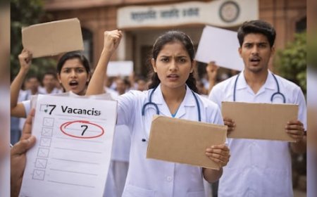 मध्य प्रदेश में स्टाफ नर्स भर्ती को लेकर विवाद, हजारों पद खाली फिर भी केवल 7 पदों पर भर्ती का आरोप