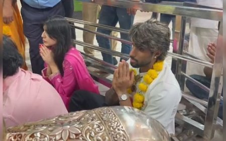 महाकाल के दर पर क्रिकेटर तिलक वर्मा, कहा- बाबा से वर्ल्ड कप जीतने की प्रार्थना की थी