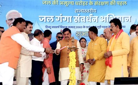 मुख्यमंत्री डॉ. मोहन यादव ने इंदौर से किया प्रदेशव्यापी जल गंगा संवर्धन अभियान का शुभारंभ