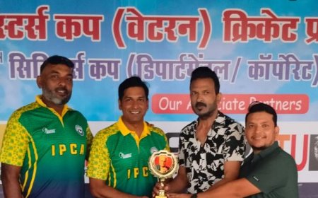स्व. श्री कैलाश नारायण सारंग (बाबूजी) स्मृति 9th ऑल इंडिया मास्टर्स कप क्रिकेट टूर्नामेंट वेटरन ग्रुप : वर्षाबाधित मैच मे आईपीसीए ने भोपाल मास्टर्स को 2 विकेट से हराया