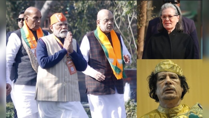 सार्वजनिक मंचों पर बयान देना कूटनीति नहीं... बीजेपी ने सोनिया गांधी को दिया 'गद्दाफी वाला जवाब'