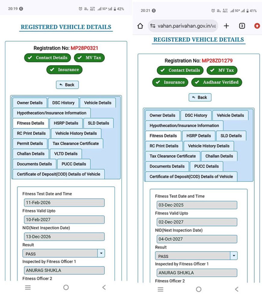 Fact check - छिंदवाड़ा बस दुर्घटना में वाहनों के फिटनेस और बीमा संबंधी खबरें भ्रामक, दस्तावेज पूर्णतः वैध पाए गए