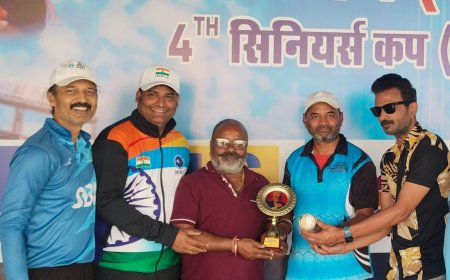 स्व. श्री कैलाश नारायण सारंग (बाबूजी) स्मृति 9th ऑल इंडिया मास्टर्स कप क्रिकेट टूर्नामेंट : वेटरन ग्रुप मे अतुल खरे के दोहरे प्रदर्शन से भोपाल मास्टर्स ने रेलवे मास्टर्स को 19 रन से हराकर किया फ़ाइनल मे प्रवेश