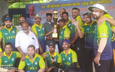 स्व. श्री कैलाश नारायण सारंग (बाबूजी) स्मृति 9th ऑल इंडिया मास्टर्स कप क्रिकेट टूर्नामेंट वेटरन ग्रुप : एकतरफा मुकाबले मे आईपीसीए ने भोपाल मास्टर्स को हरा किया ख़िताब पर कब्ज़ा